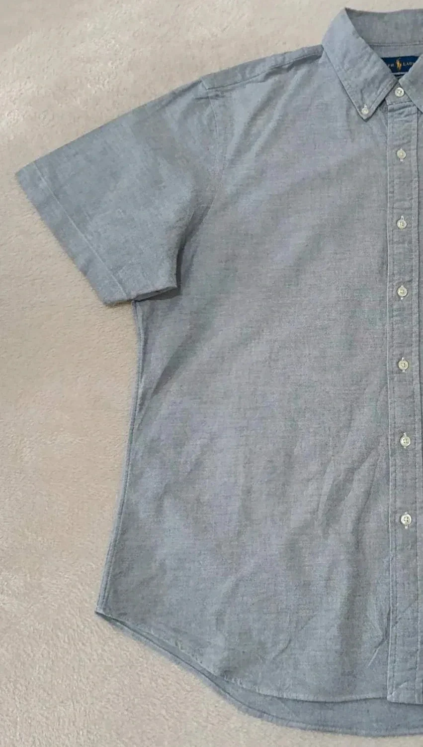 Short sleeve Ralph Lauren grey shirt Size L – photo 7